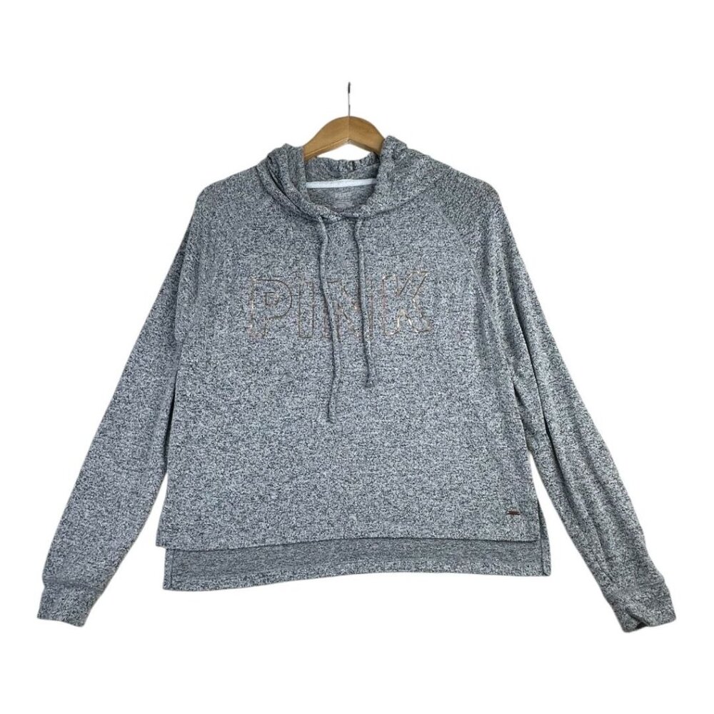 Pink by VS Pullover Hoodie size Small Gray‎